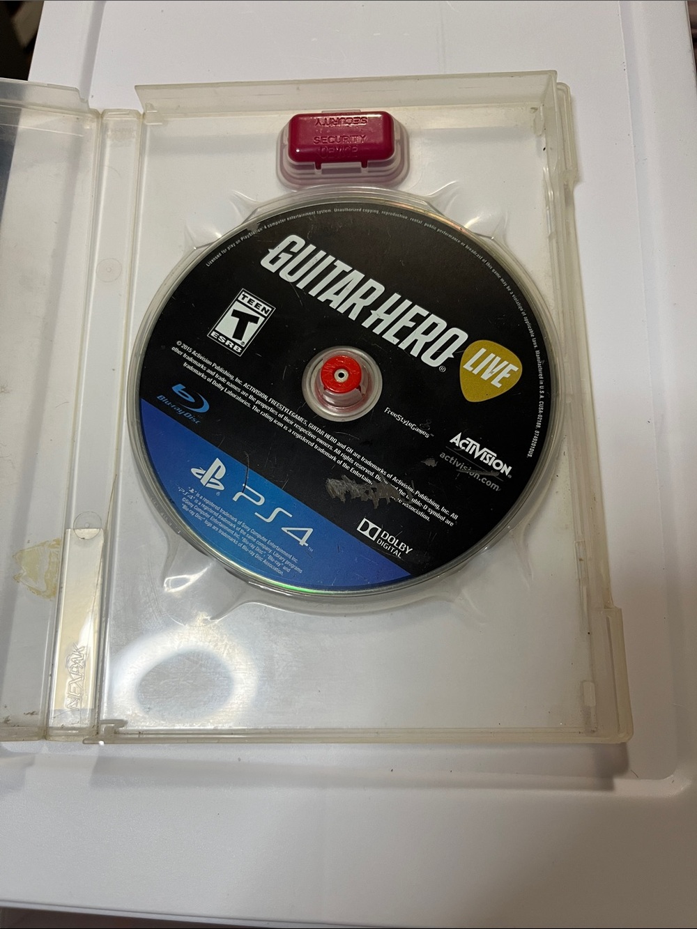 Guitar Hero Live PS4 Game Disc by - Black & Blue